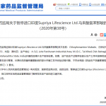 Chlorpheniramine Maleate API Import Suspensions